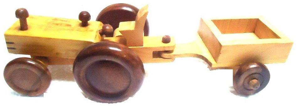 

Worthy Shoppee beautiful wooden Tractor Trolley Moving Toy for Kids