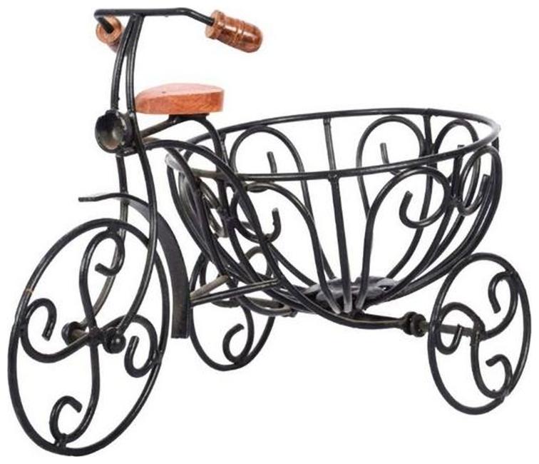 

Worthy Shoppee Cycle Rickshaw Pot Holder Decorative pot Home Decor Table Decorative Item