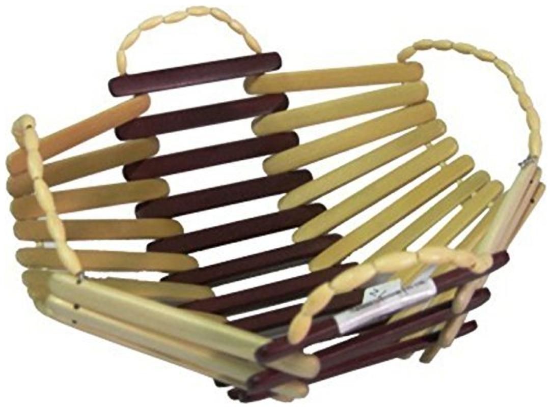 

Worthy Shoppee Wooden Bamboo Fruit Vegetable Basket With Handle Pack Of 2