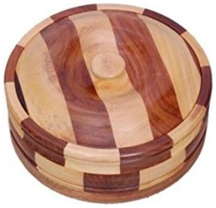 

Worthy Shoppee Beautiful Wooden Antique Handcrafted Chapati Box