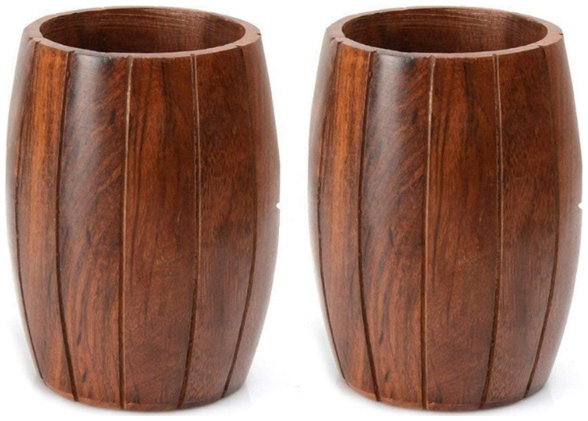 

Worthy Shoppee Cutlery and Utensil Organizer Condiments for Kitchen Dining Outdoors Picnics and Parties Barrel Shaped Cutlery Holder Spoon Holder Pen Holder (Set of 2)