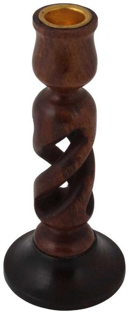 

Worthy Wood Brown Candle holder