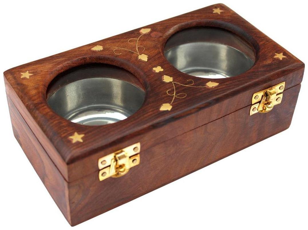 

Worthy Shoppee Wooden Ashtray Hexagon for Home Office Car Gifts (10 16 cm (4 inch))