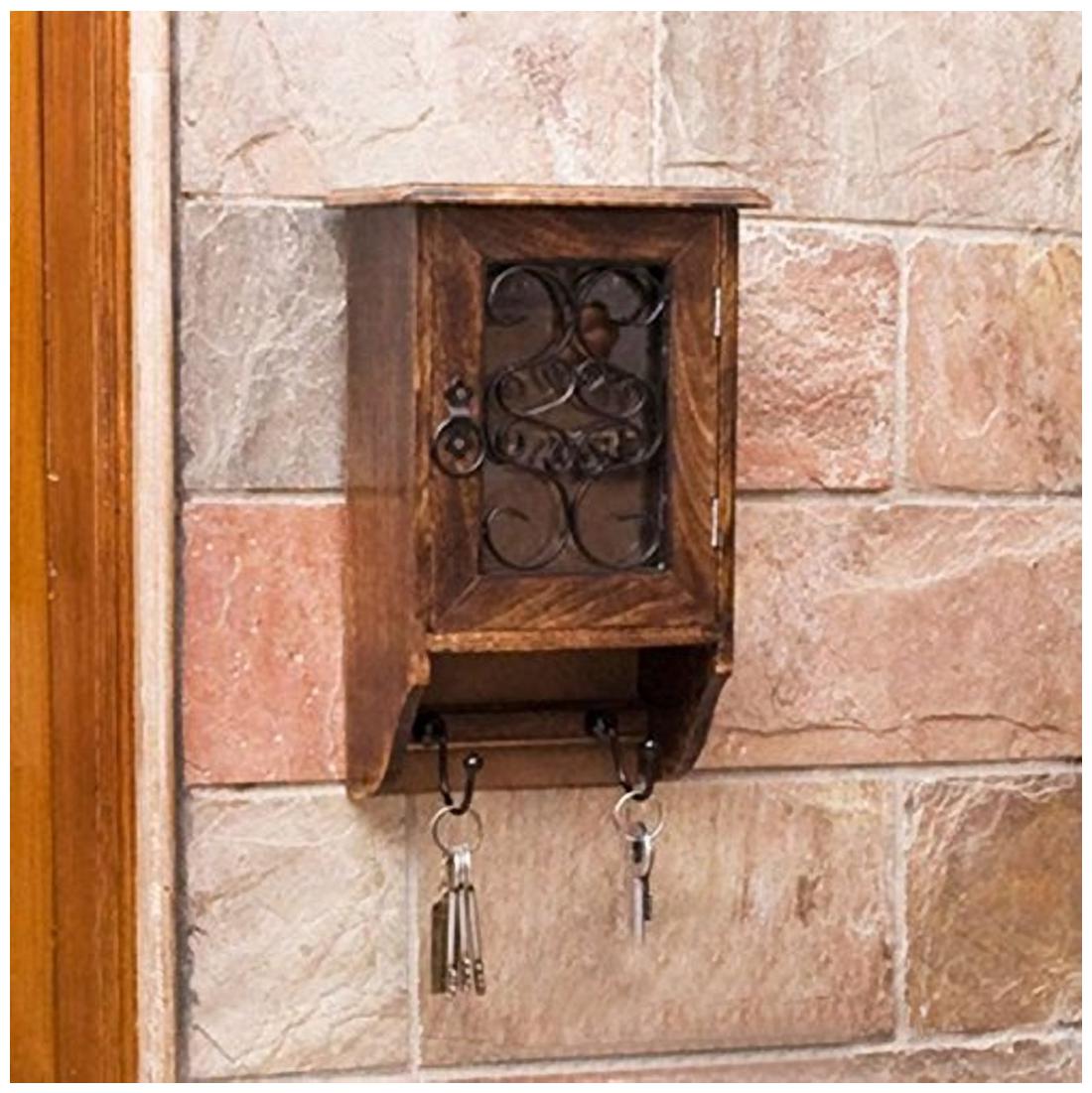 

Worthy Shoppee Home De cor Key Hanger Box ( Black 22 86 cm (9 inch) x 10 16 cm (4 inch) x 35 56 cm (14 inch)) Home De cor Gift Item