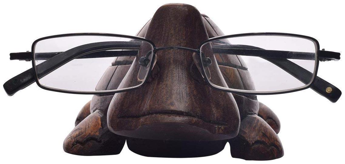 

Worthy Shoppee Thanksgiving Gifts Handcrafted Wooden Eyeglass Spectacle Holder Organizer Stand Desk Desktop Sunglasses Display Eyewear Decorative Accessories(Turtle) Colour May Slightly Vary