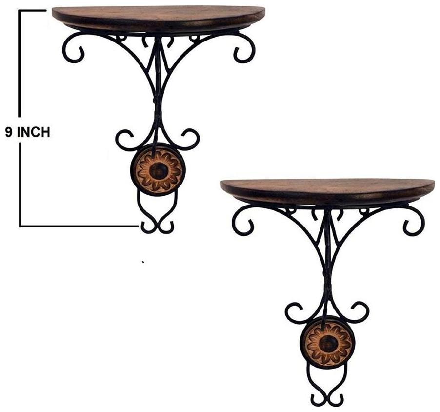 

Worthy Shoppee Combo Pair Of Wooden Wall Bracket Wall Hanging DA A Cor For Living Room