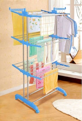 Cloth Dryers Drying And Hanger Stand Online At Best Wudore Carbon Steel Plastic Cloth Dryer 1 Stand