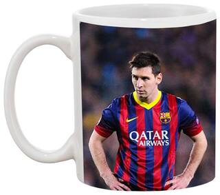 Xavi and Messi Ceramic Coffee Mug by AshvahTM Mug-1954