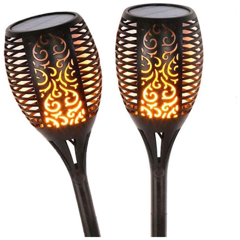 

XERGY Solar Lights Outdoor Waterproof Dancing Fire Mashaal Flame Torch 96 LED Lantern Landscape Decoration Lighting Dusk to Dawn Auto On Off Security
