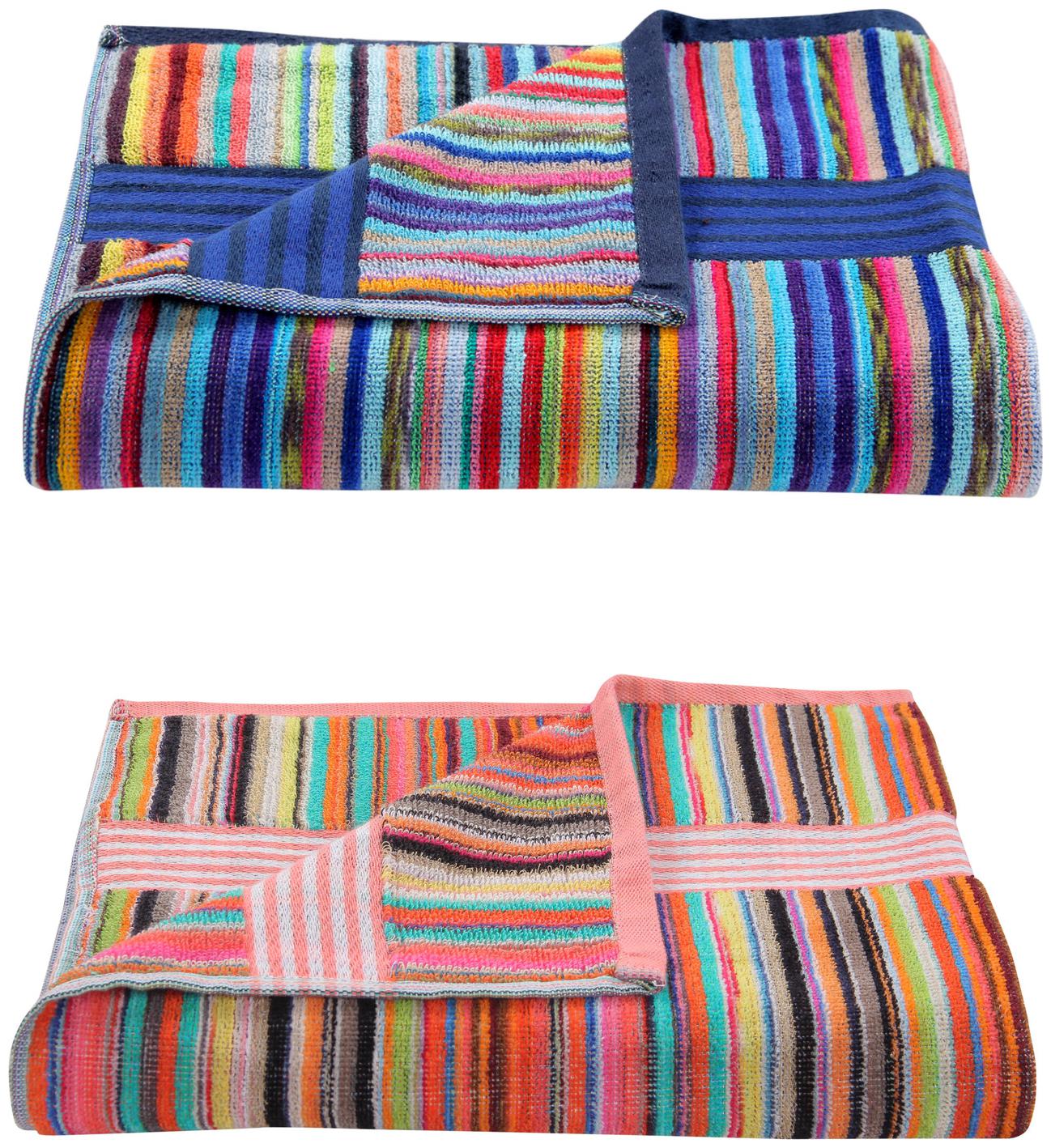

xy decor Cotton King Size Striped 2 pcs Bath Towel Size-30x60 Inches