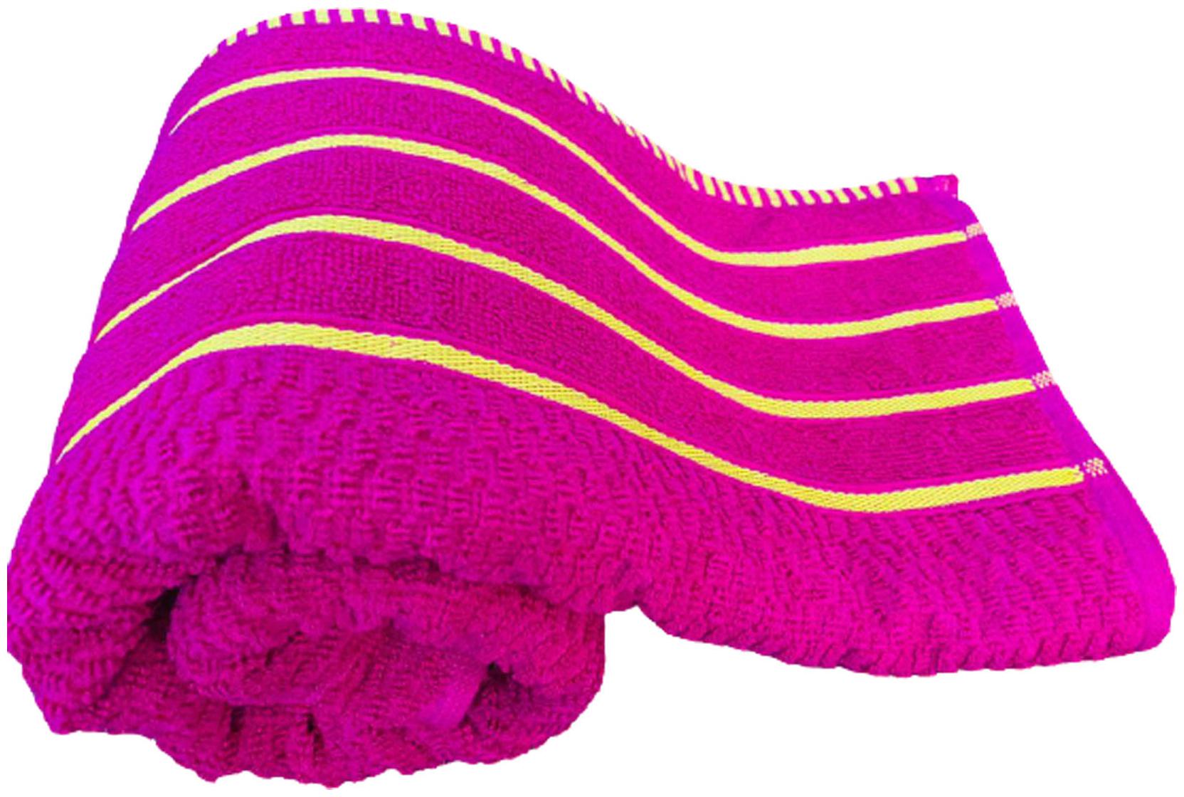 

XY DECOR 470 GSM Cotton Bath Towel ( 1 Piece Pink )