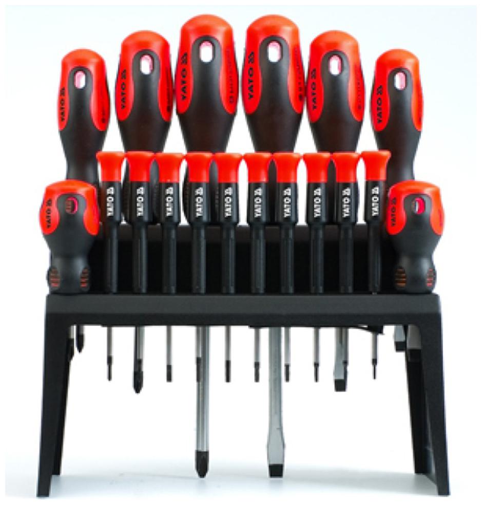 

YATO Magnetic Tip Standard Screwdriver Set (Pack of 18)