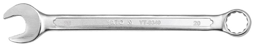 

YATO YT-0349 Double Sided Chromed Finish with AS-Drive DIN 3113 and Material CrV 6140 Double Sided Combination Wrench (Pack of 1)