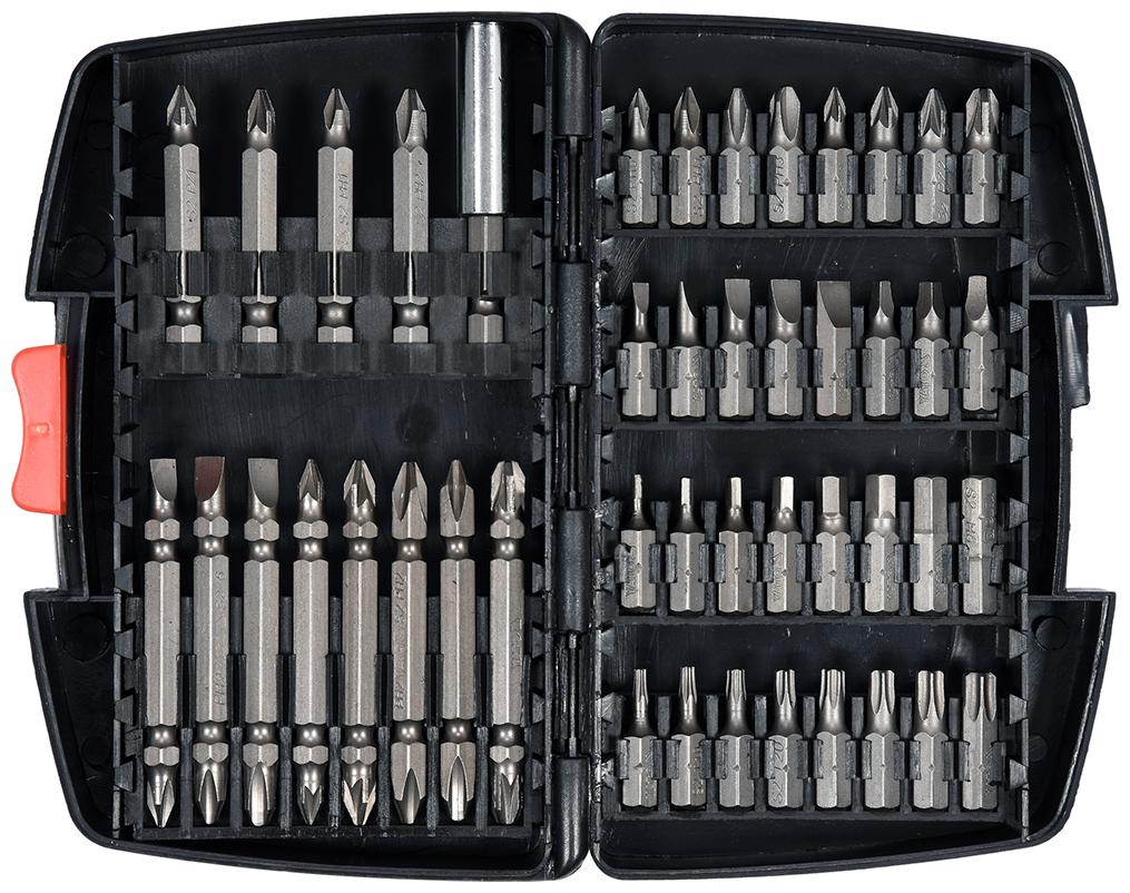 

YATO YT-04620 Tightening and Loosening Screwdriver Bits for Car Services and Motoring AISI S2 stainless steel Screwdriver Bit Set (Pack of 45)