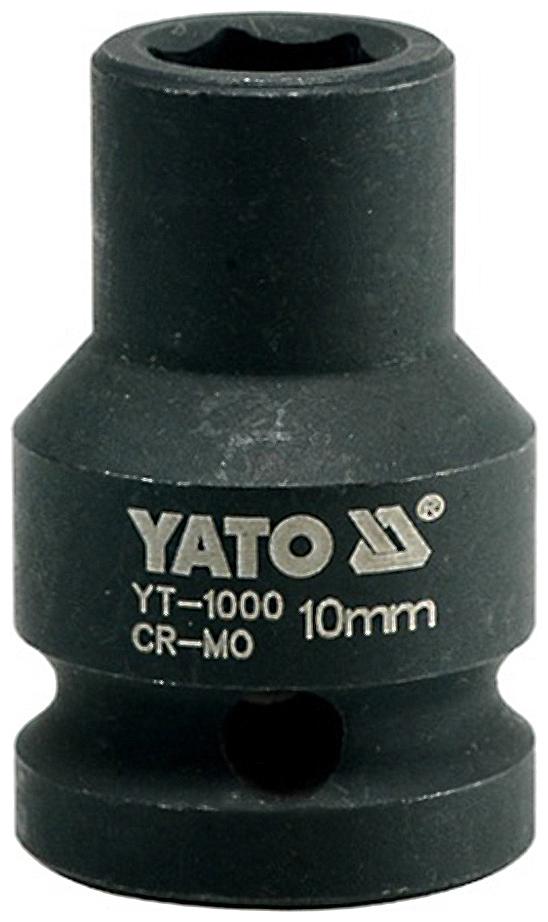 

Yato YT-1000 Cold Forged CrMo 1 2 inch Drive Black Phosphated Surface Hexagonal Impact Socket-10mm Socket Set (Pack of 1)