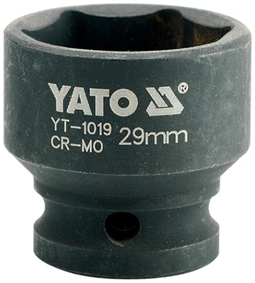 

Yato YT-1019 Cold Forged CrMo 1 2 inch Drive Black Phosphated Surface Hexagonal Impact Socket-29mm Socket Set (Pack of 1)