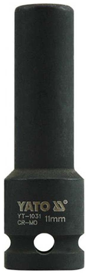 

Yato YT-1031 Cold Forged CrMo 1 2 inch Drive Black Phosphated Surface AS Drive Hexagonal Deep Impact Socket Set-11mm Socket Set (Pack of 1)