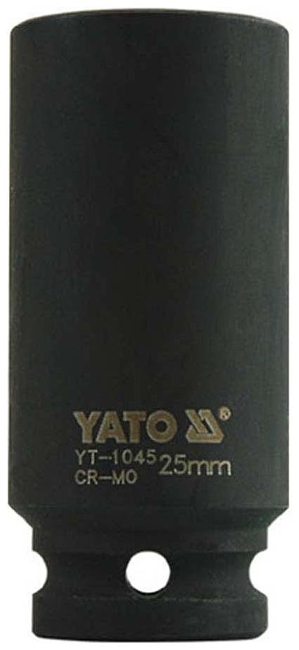 

Yato YT-1045 Cold Forged CrMo 1 2 inch Drive Black Phosphated Surface AS Drive Hexagonal Deep Impact Socket Set-25mm Socket Set (Pack of 1)