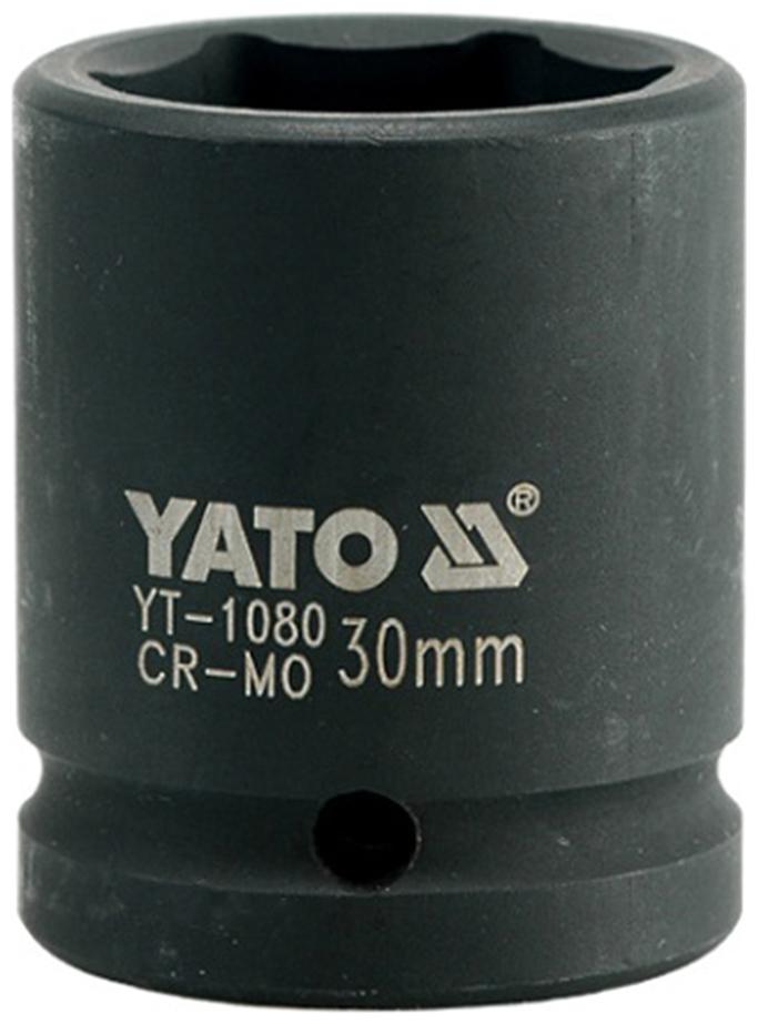 

Yato YT-1080 Cold Forged CrMo 3 4 inch Drive Black Phosphated Surface Hexagonal Impact Socket-30mm Socket Set (Pack of 1)