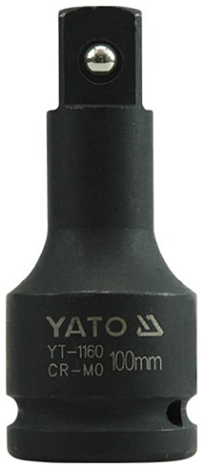 

Yato YT-1160 Cold Forged CrMo 3 4 inch Drive Black Phosphated Surface Impact Extension Bar-100mm Socket Set (Pack of 1)