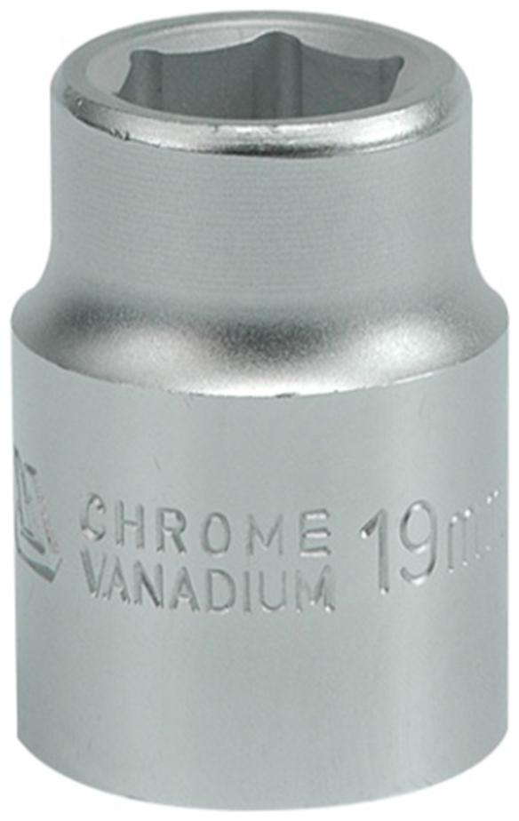 

YATO YT-1301 3 4 inch Drive Socket with Chrome finish with 19mm size application in industry car service stations and workshops for High Loads Socket Set (Pack of 1)