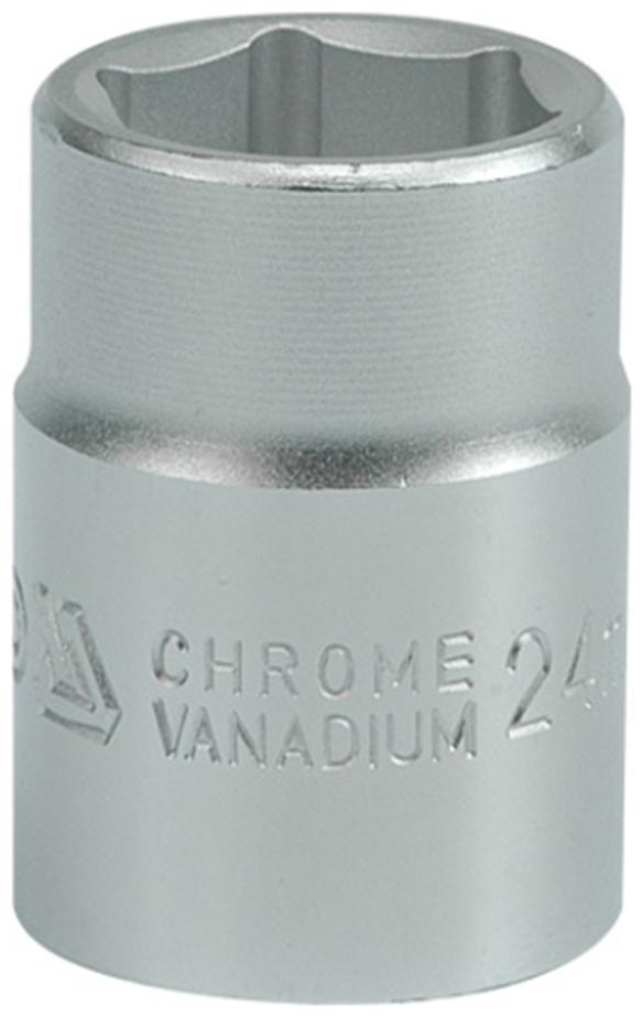 

YATO YT-1305 3 4 inch Drive Socket with Chrome finish with 24mm size application in industry car service stations and workshops for High Loads Socket Set (Pack of 1)