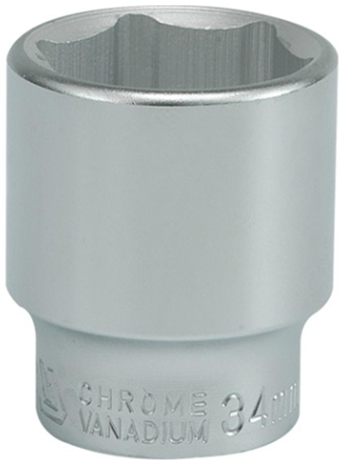

YATO YT-1314 3 4 inch Drive Socket with Chrome finish with 34mm size application in industry car service stations and workshops for High Loads Socket Set (Pack of 1)