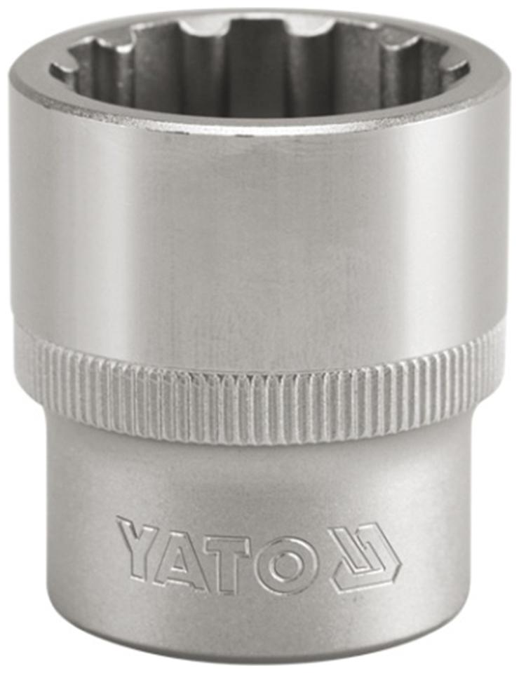 

YATO YT-1480 1 2 inch Drive Spline Socket and Chrome finish with 30mm size Socket Set (Pack of 1)