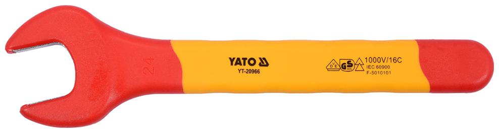 

YATO YT-20966 Multi- Flat Insulated Single Sided 24 mm mm Single Sided Open End Wrench ()