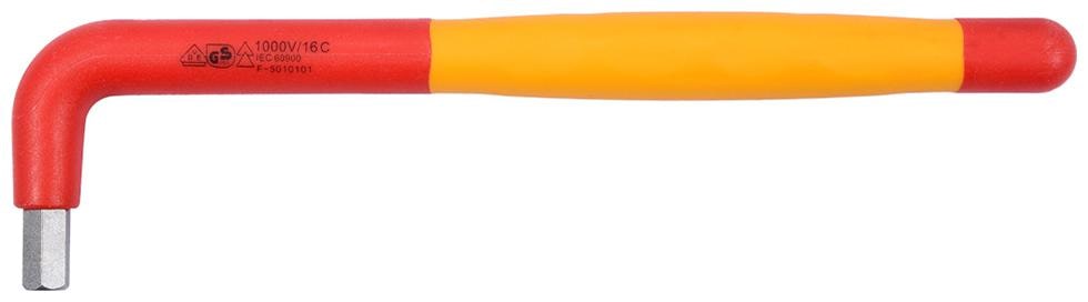 

YATO YT-21125 Chrome-vanadium Multi-Component VDE-certified with insulation up to 1000 V Hex Key 8 mm Single Sided Open End Wrench ()