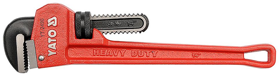 

Yato YT-2488 Casting steel handle Pipe Wrench 10 inch Hardness HRC 58-60 Single Sided Pipe Wrench (Pack of 1)
