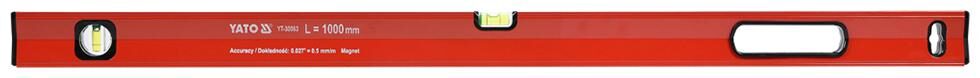 

Yato YT-30063 Equipped with 2 vials made of acrylic glass Magnetic Engineer s Precision Level (100 cm)