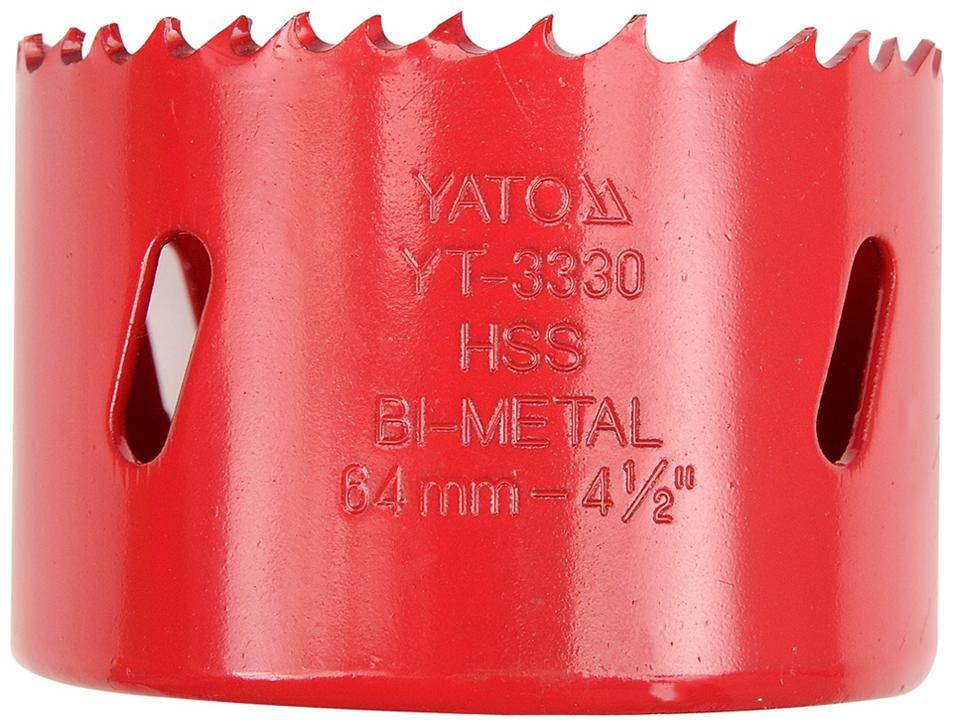 

YATO YT-3322 Bimetal Hole Saw with size 46mm High Quality Metal Cutter ()