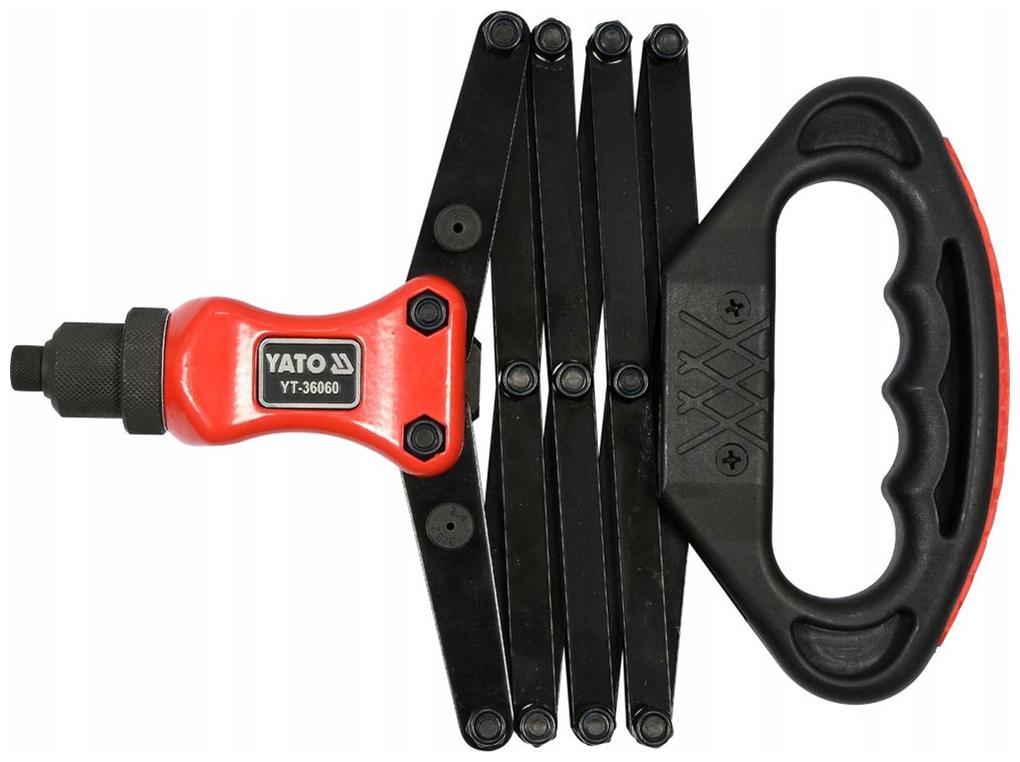 

Yato YT-36060 Lazy Tongue Riveter 2 4-6 4Mm Medium Duty Slow Hitting Rivet Gun