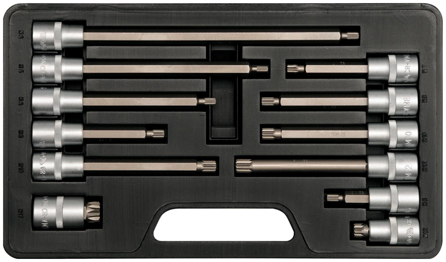 

Yato YT-7753 Bit Socket Set 12pcs Hex Spline