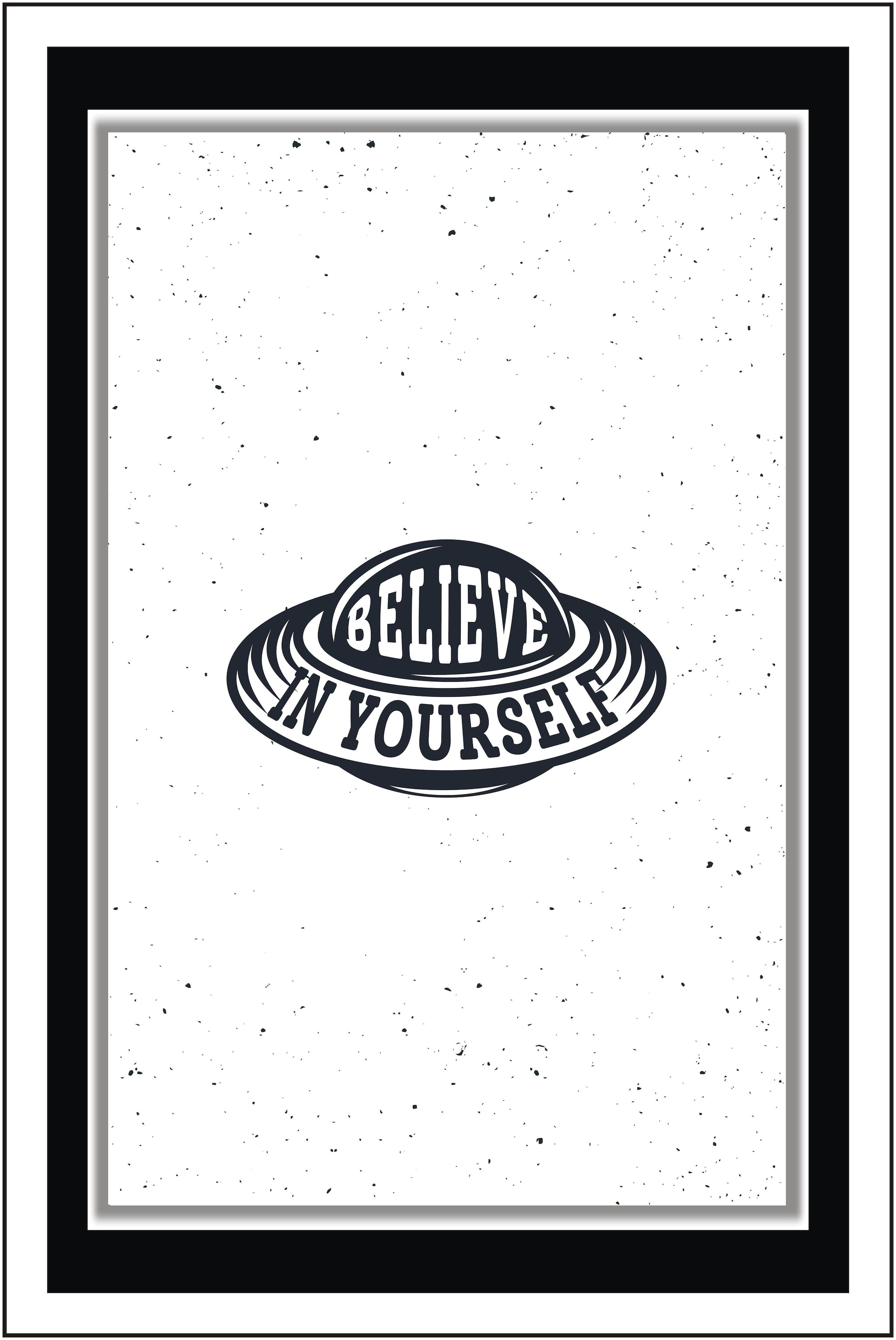 

Yogine Believe in Yourself - Paper Poster Wall Sticker Print Decor Print - Unframed Rolled -12 inches x 18 inches