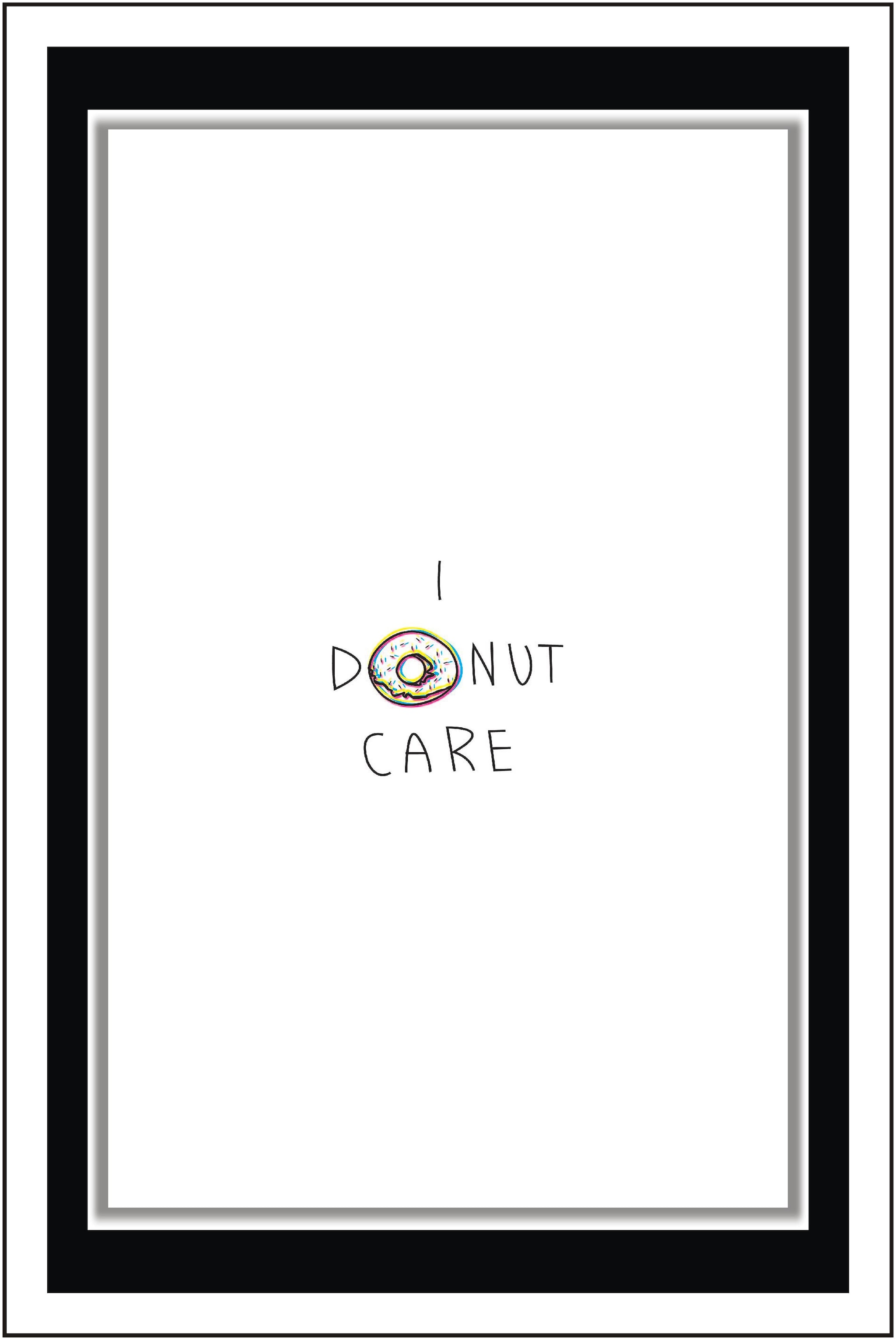 

Yogine Doughnu - Paper Poster Wall Sticker Print Decor Print - Unframed Rolled -12 inches x 18 inches
