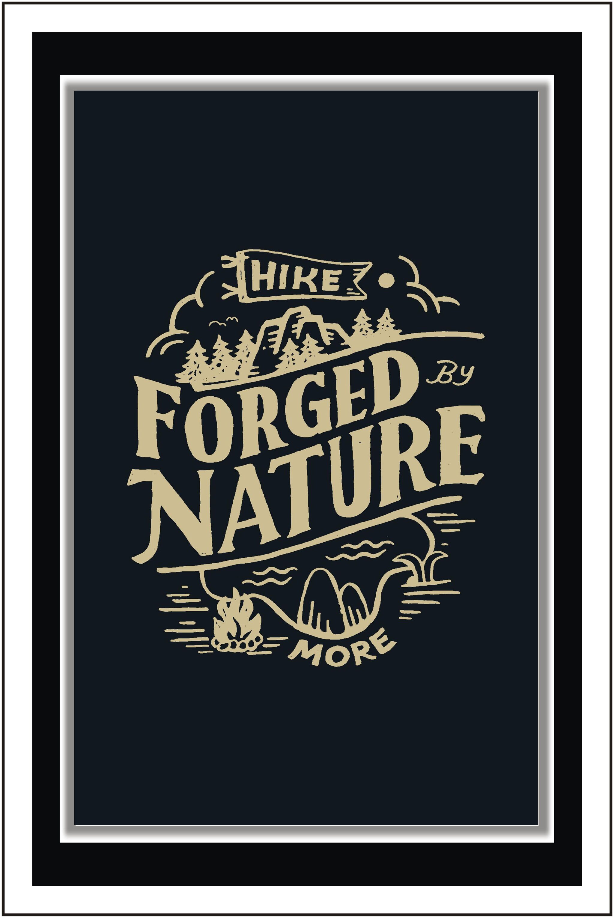 

Yogine Forged - Paper Poster Wall Sticker Print Decor Print - Unframed Rolled -12 inches x 18 inches