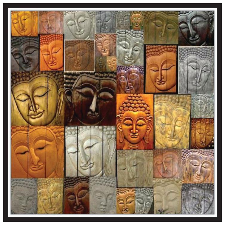 

Yogine Gautam Buddh Peaceful Size -12 in x 12 in Multicolour