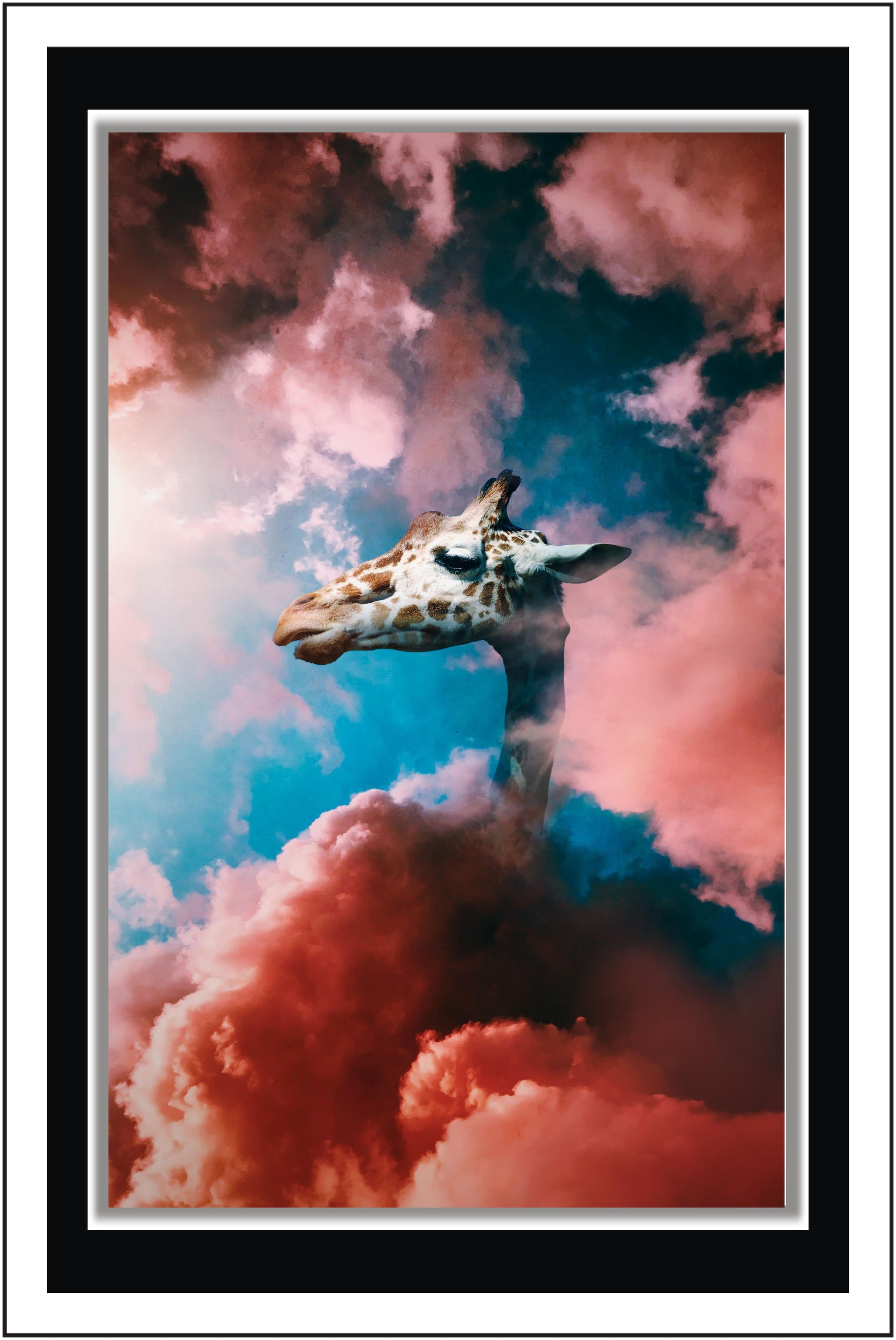 

Yogine Head in the cloud - Paper Poster Wall Sticker Print Decor Print - Unframed Rolled -12 inches x 18 inches
