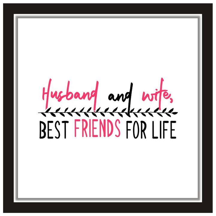 

Yogine Poster For Wife Husband Wall Sticker Print Gift Wall Decor Size -12 in x 12 in White
