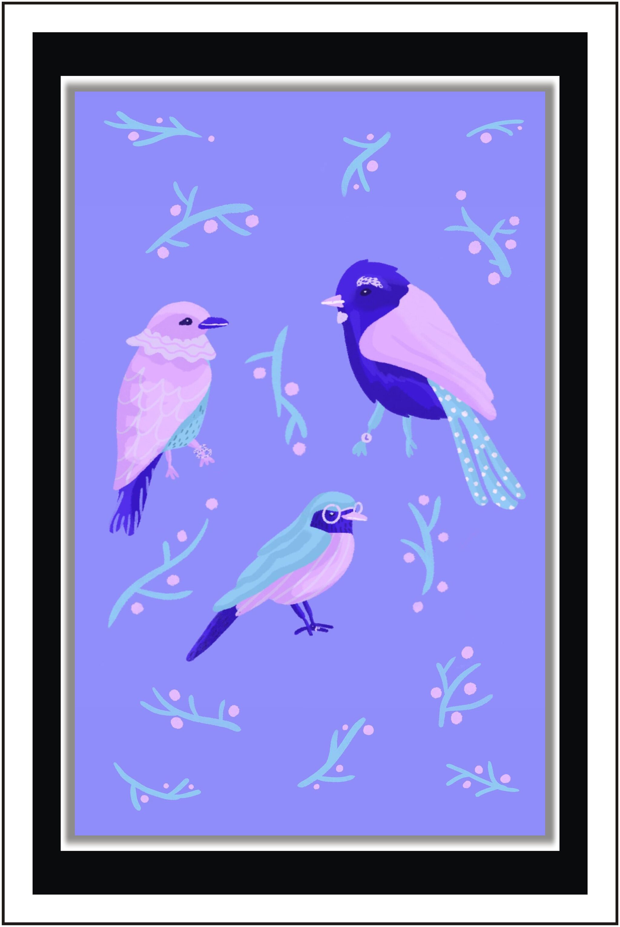 

Yogine Spring is here - Paper Poster Wall Sticker Print Decor Print - Unframed Rolled -12 inches x 18 inches