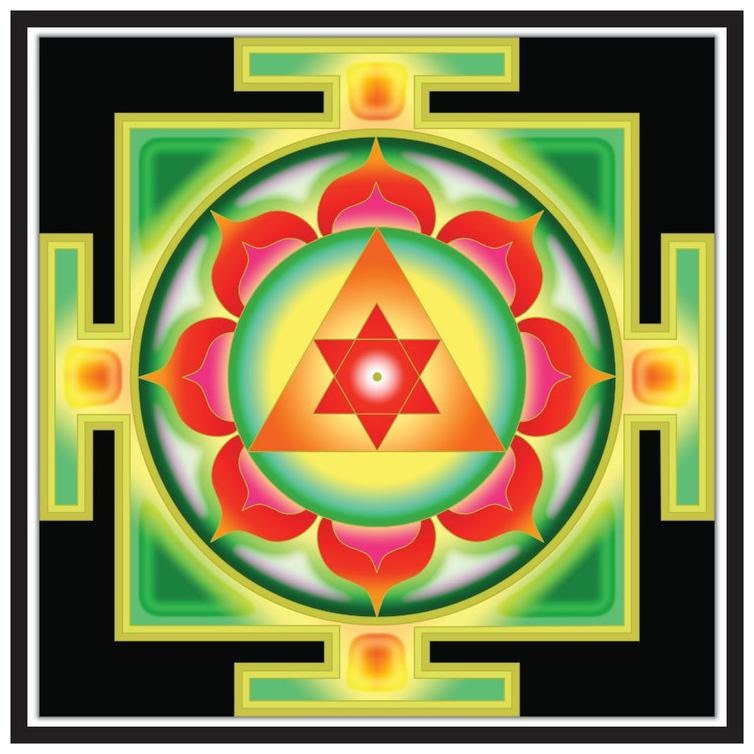 

Yogine Traditional Vastu Pattern Size -12 in x 12 in Multicolour