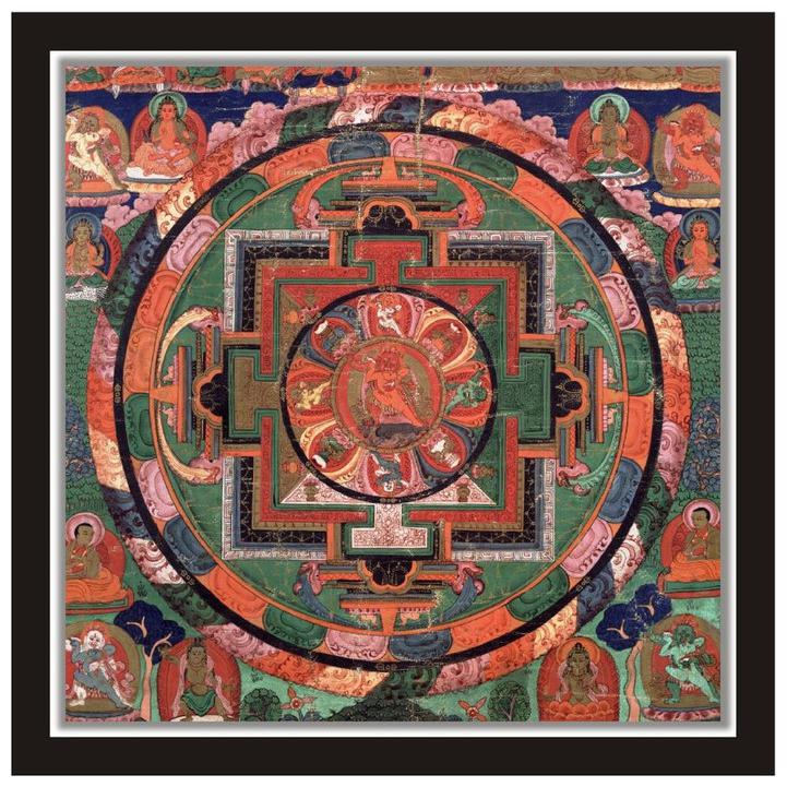 

Yogine Vastu Pattern Poster Size -12 in x 12 in Multicolour