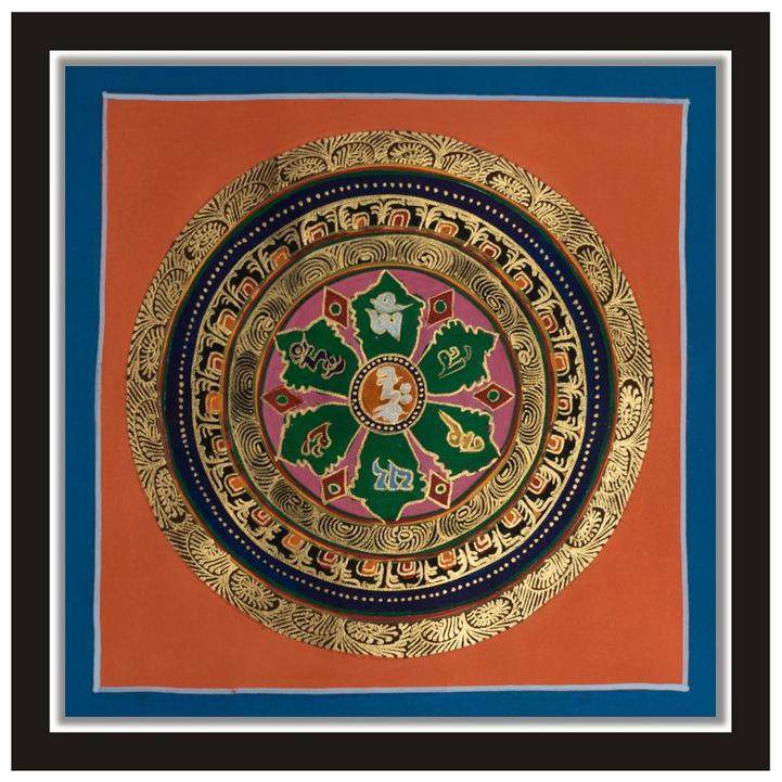 

Yogine Vastu Pattern Traditional Art Poster Size -12 in x 12 in Multicolour