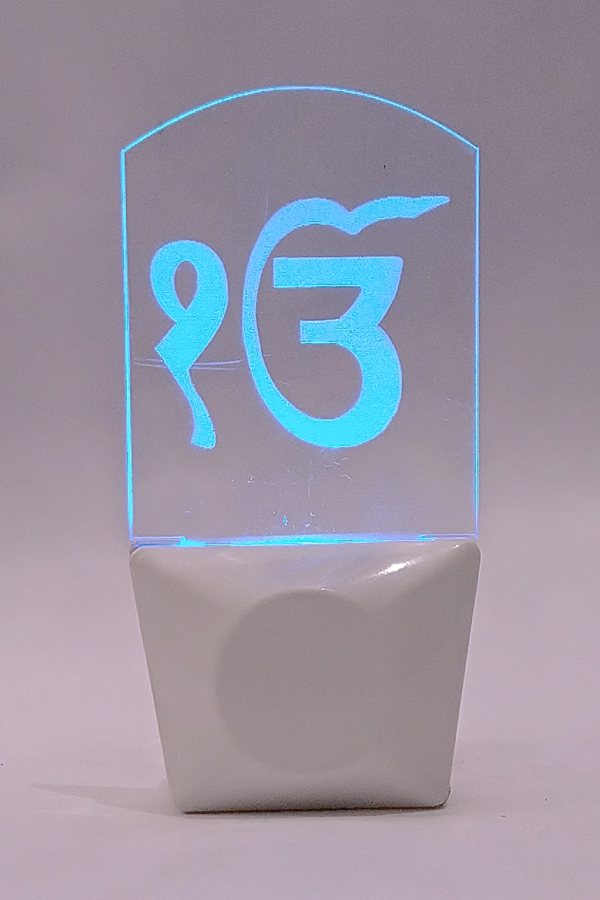 

Yonker LED Acrylic Ik Onkar Plug In Night Lamp Color Changing LED Night Night Lamp