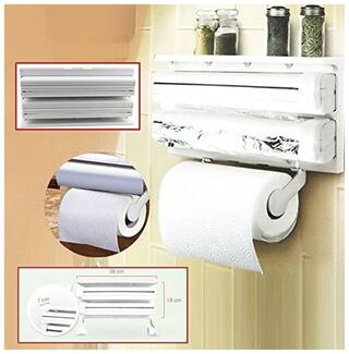 Buy Yora Kitchen Wall Mounted Paper Towel Holder Cling Film