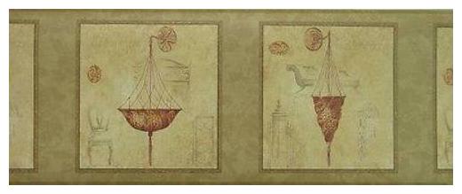 

York Asian Lantern Architectural Wallpaper Border - RG3758B