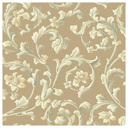 

York Textured Graystone Estate Grand Hunt Scroll (Hazel Nut) Wallpaper - HD6966