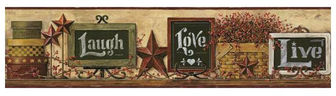 

York Wallcoverings AC4405BD Country Keepsakes Country Chalkboard Shelf Border